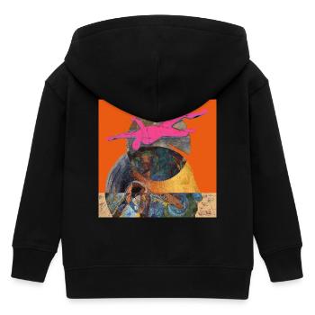 TRAUM - Kinder Organic Kapuzenjacke Mini Cultivator von Stanley/Stella - Schwarz - Hinten