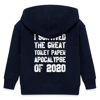 Papier toilette Apocalypse - Veste à capuche enfant bio Stanley/Stella - marine - Dos