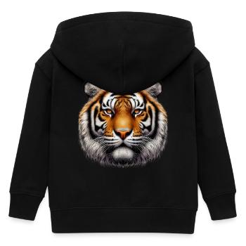 Tiger - Kinder Organic Kapuzenjacke Mini Cultivator von Stanley/Stella - Schwarz - Hinten