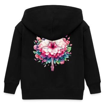 Balletttänzerin mit Tutu - Kinder Organic Kapuzenjacke Mini Cultivator von Stanley/Stella - Schwarz - Hinten
