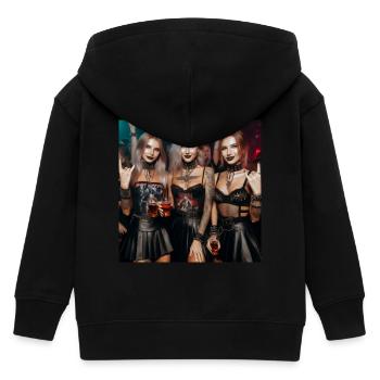 Metall - Kinder Organic Kapuzenjacke Mini Cultivator von Stanley/Stella - Schwarz - Hinten
