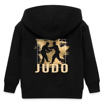 Judo - Kinder Organic Kapuzenjacke Mini Cultivator von Stanley/Stella - Schwarz - Hinten