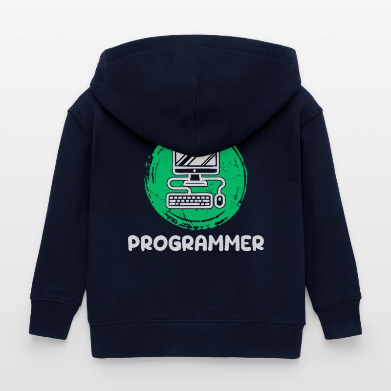 Computer Developer Programmierer Computerfreak Kinder Organic Kapuzenjacke Mini Cultivator von Stanley/Stella