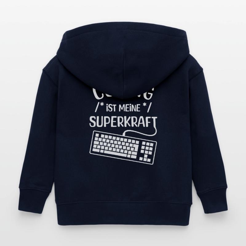 Code Skripting Statement Computerfreak Developer Kinder Organic Kapuzenjacke Mini Cultivator von Stanley/Stella