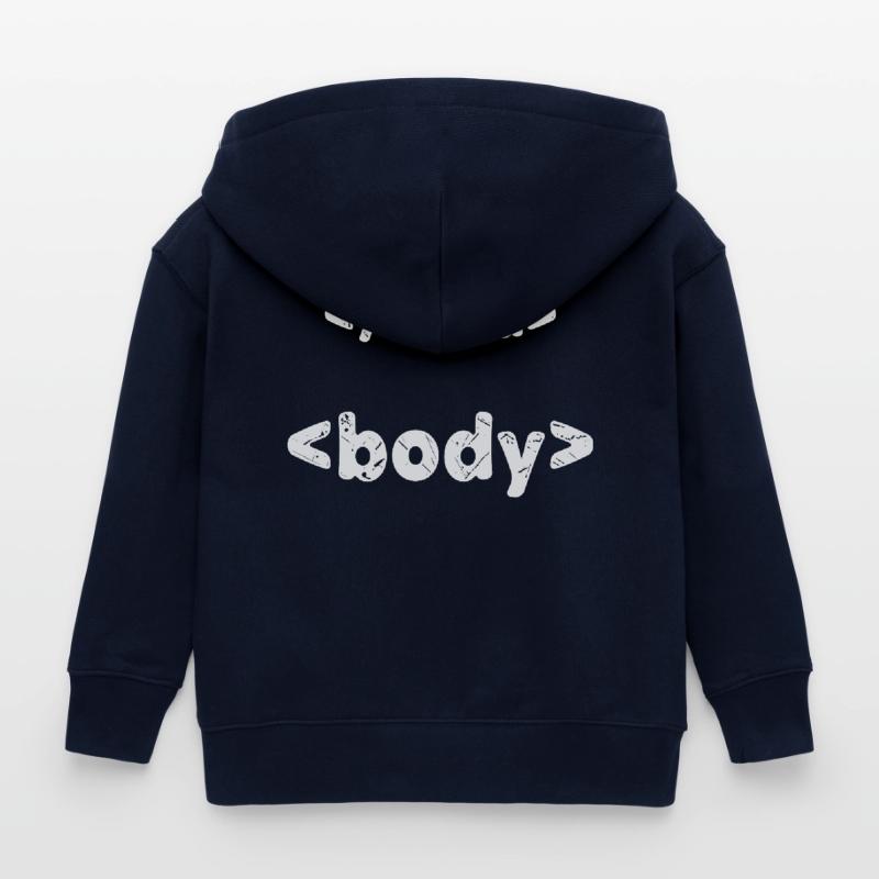 Code Programmeur Développeur Script Informatique Veste à capuche enfant bio Stanley/Stella