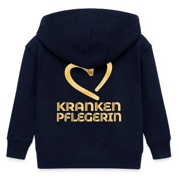 DANKESCHÖN KRANKENPFLEGERIN - Kinder Organic Kapuzenjacke Mini Cultivator von Stanley/Stella - Navy - Hinten