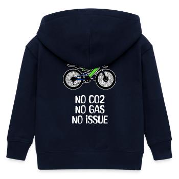 Energie Energiespeicher Tanken Statement Fahrrad - Kinder Organic Kapuzenjacke Mini Cultivator von Stanley/Stella - Navy - Hinten