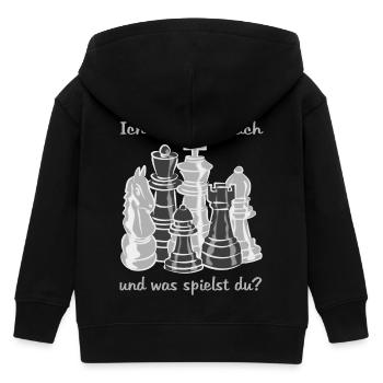 Schach figuren - Kinder Organic Kapuzenjacke Mini Cultivator von Stanley/Stella - Schwarz - Hinten