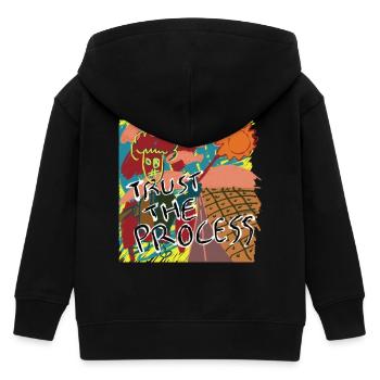 Trust the process - Kinder Organic Kapuzenjacke Mini Cultivator von Stanley/Stella - Schwarz - Hinten