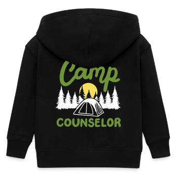 Camping Camp-Betreuer - Kinder Organic Kapuzenjacke Mini Cultivator von Stanley/Stella - Schwarz - Hinten