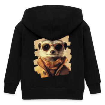 Suricate - Veste à capuche enfant bio Stanley/Stella - noir - Dos