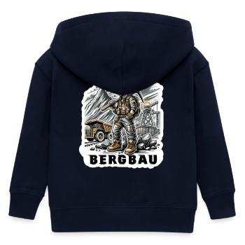 Travail acharné dans l’exploitation minière - Veste à capuche enfant bio Stanley/Stella - marine - Dos