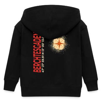 Berchtesgaden - Kinder Organic Kapuzenjacke Mini Cultivator von Stanley/Stella - Schwarz - Hinten