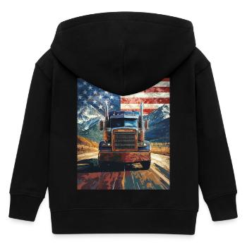 camion - Veste à capuche enfant bio Stanley/Stella - noir - Dos