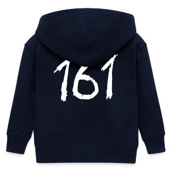 161 Handbrush Ziffern AfA - Kinder Organic Kapuzenjacke Mini Cultivator von Stanley/Stella - Navy - Hinten