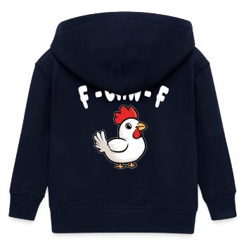 F-CAW-F - Huhn - Kinder Organic Kapuzenjacke Mini Cultivator von Stanley/Stella - Navy - Hinten