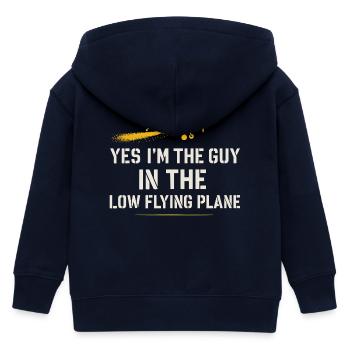 Ländliche Luftfahrt Landwirtschaft Pilotgeschenk - Kinder Organic Kapuzenjacke Mini Cultivator von Stanley/Stella - Navy - Hinten