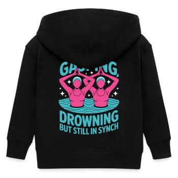Synchronschwimmen Kunstschwimmen Wassersport - Kinder Organic Kapuzenjacke Mini Cultivator von Stanley/Stella - Schwarz - Hinten