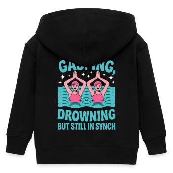 Synchronschwimmen Kunstschwimmen Wassersport - Kinder Organic Kapuzenjacke Mini Cultivator von Stanley/Stella - Schwarz - Hinten