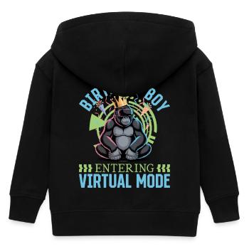 Birthday Gamer VR - Kinder Organic Kapuzenjacke Mini Cultivator von Stanley/Stella - Schwarz - Hinten