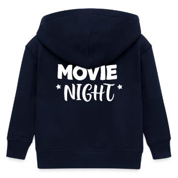 Kinoabend Fette Buchstaben - Kinder Organic Kapuzenjacke Mini Cultivator von Stanley/Stella - Navy - Hinten