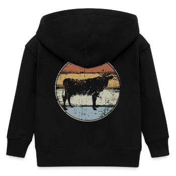 Vache Vintage - Veste à capuche enfant bio Stanley/Stella - noir - Dos