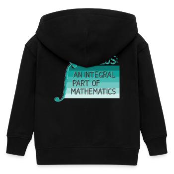 Math Teacher Geometry School Mathematics - Kids Organic Zip-up Hoodie by Stanley/Stella - black - Back