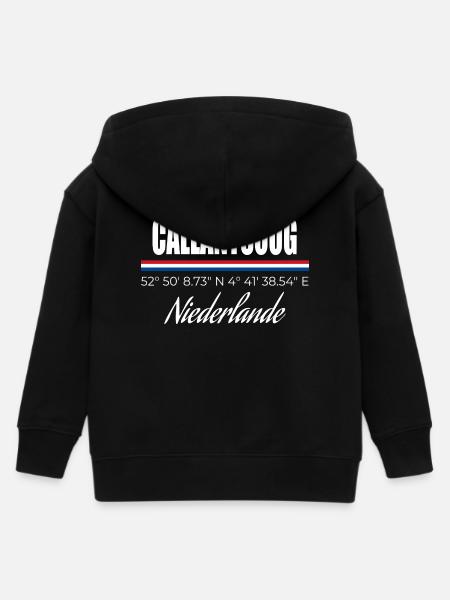 Callantsoog - Kinder Organic Kapuzenjacke Mini Cultivator von Stanley/Stella - Schwarz