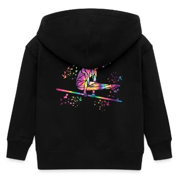 Turnerin Reck Kunstturnen - Kinder Organic Kapuzenjacke Mini Cultivator von Stanley/Stella - Schwarz - Hinten