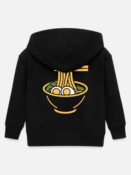 Ramen - Kinder Organic Kapuzenjacke Mini Cultivator von Stanley/Stella - Schwarz