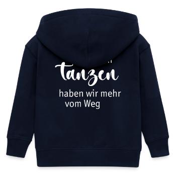 Dance - Kids Organic Zip-up Hoodie by Stanley/Stella - navy - Back