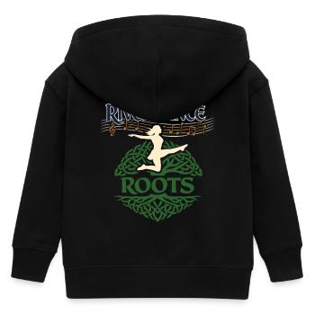Irish Dance Step-dancing Celtic Fan - Kids Organic Zip-up Hoodie by Stanley/Stella - black - Back