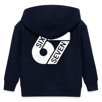 Six Sept Mèmes - Veste à capuche enfant bio Stanley/Stella - marine - Dos