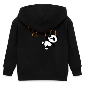 Panda-Glaube - Kinder Organic Kapuzenjacke Mini Cultivator von Stanley/Stella - Schwarz - Hinten