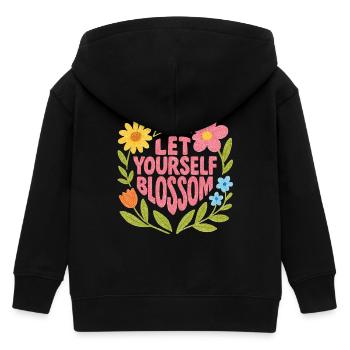 Floraison printanière - Veste à capuche enfant bio Stanley/Stella - noir - Dos