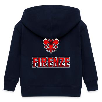Souvenir-T-Shirt Florence Italien, Geschenkidee - Kinder Organic Kapuzenjacke Mini Cultivator von Stanley/Stella - Navy - Hinten