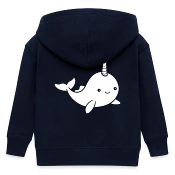 narval - Veste à capuche enfant bio Stanley/Stella - marine - Dos