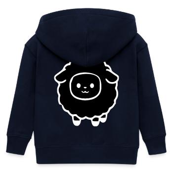 schwarzes Schaf - Kinder Organic Kapuzenjacke Mini Cultivator von Stanley/Stella - Navy - Hinten