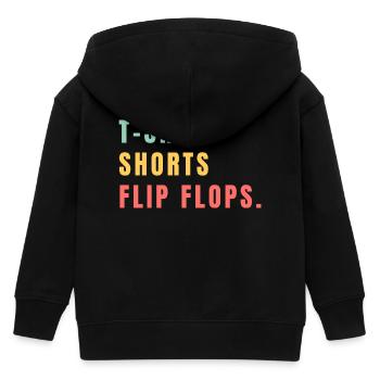 T-shirt Dhorts Flip Flops - Kinder Organic Kapuzenjacke Mini Cultivator von Stanley/Stella - Schwarz - Hinten