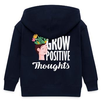 Pflanzenliebhaber Positive Pflanzen Wachsen - Kinder Organic Kapuzenjacke Mini Cultivator von Stanley/Stella - Navy - Hinten