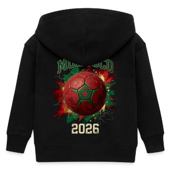 Conception du ballon de football au Maroc 2026 - Veste à capuche enfant bio Stanley/Stella - noir - Dos