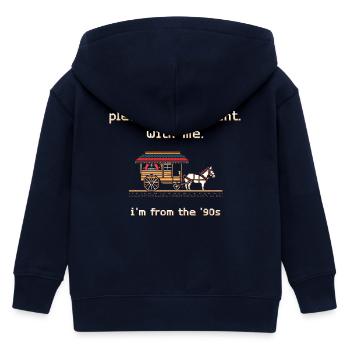 Drôle de proverbe sarcastique pour les hommes - Mari, Papa - Veste à capuche enfant bio Stanley/Stella - marine - Dos