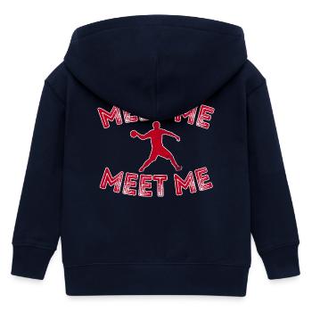 Meet Me Court Pose - Kinder Organic Kapuzenjacke Mini Cultivator von Stanley/Stella - Navy - Hinten