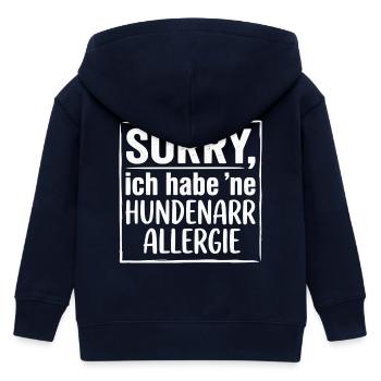 Lustiges Hundeshirt, Hundenarr Allergie  - Kinder Organic Kapuzenjacke Mini Cultivator von Stanley/Stella - Navy - Hinten