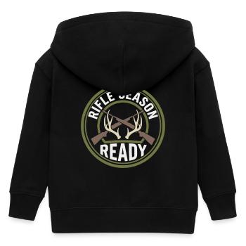 Weißwedeljäger Weißwedeljagd Hirschjagd - Kinder Organic Kapuzenjacke Mini Cultivator von Stanley/Stella - Schwarz - Hinten