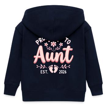 Tante 2026 Tante 2026 Befördert zu Tante 2026 - Kinder Organic Kapuzenjacke Mini Cultivator von Stanley/Stella - Navy - Hinten
