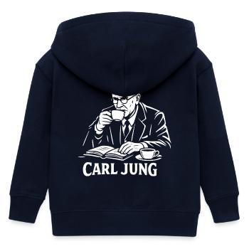Carl Jung Kaffee-Studien-Tee - Kinder Organic Kapuzenjacke Mini Cultivator von Stanley/Stella - Navy - Hinten