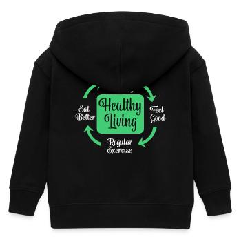 Lebensmittel Nahrungsmittel Ernährung - Kinder Organic Kapuzenjacke Mini Cultivator von Stanley/Stella - Schwarz - Hinten
