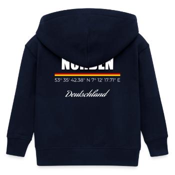 Norden - Kinder Organic Kapuzenjacke Mini Cultivator von Stanley/Stella - Navy - Hinten