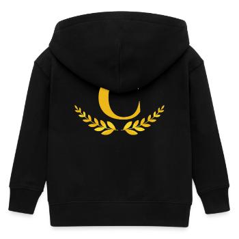 c - Kids Organic Zip-up Hoodie by Stanley/Stella - black - Back